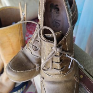 Green Leather Lace Ups - Made in Portugal